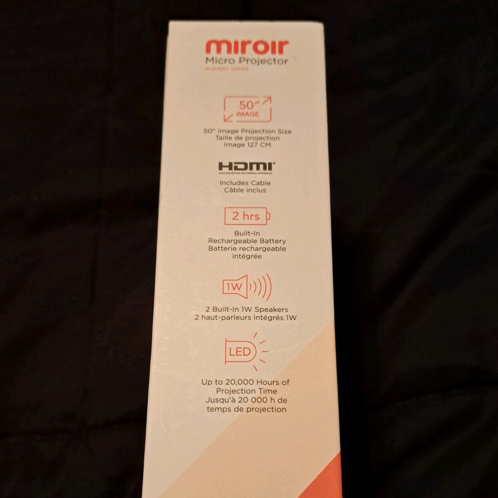 Texas Instruments Miroir M29 50'' Micro Projector with Open Box Element Series