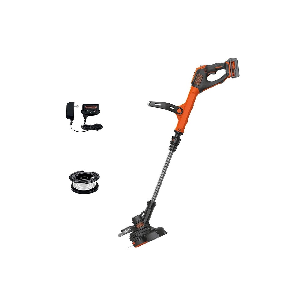 BLACK+DECKER 20V* MAX String Trimmer and Edger, EASYFEED Weed Wacker, 12 Inch...