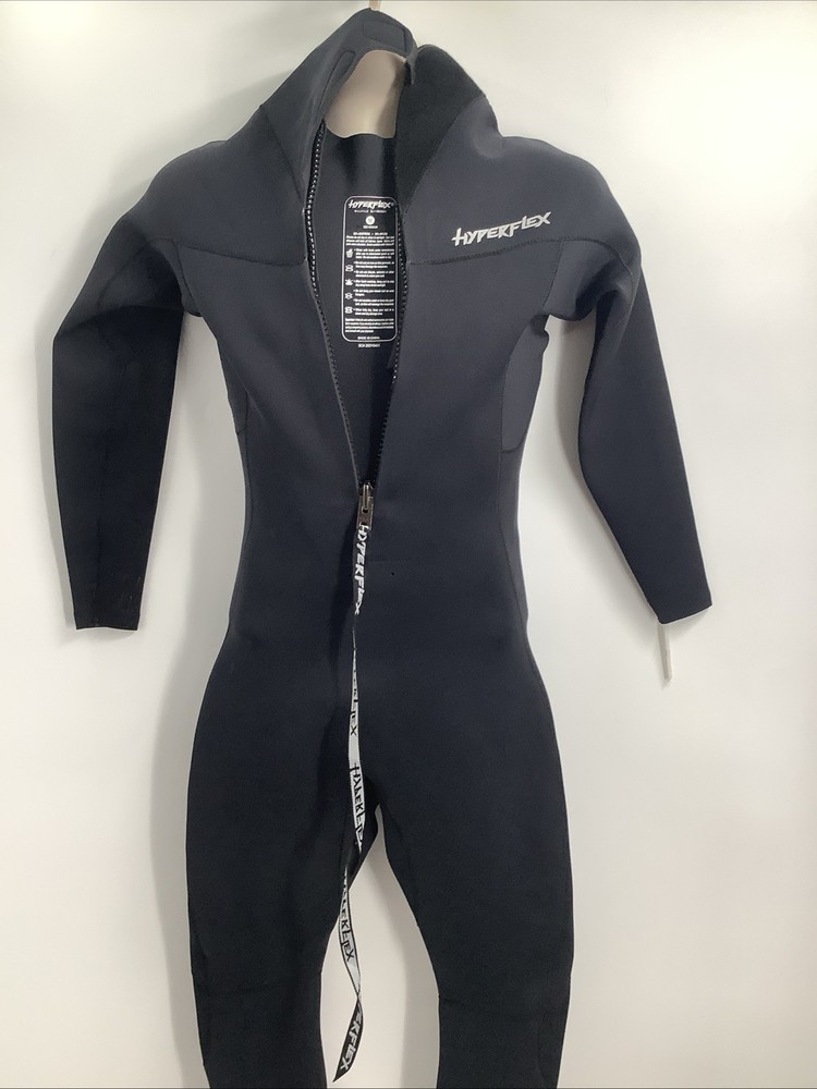 HyperFlex Men's 3/2 mm VYRL Chest Half Zip Black Wetsuit Size Medium