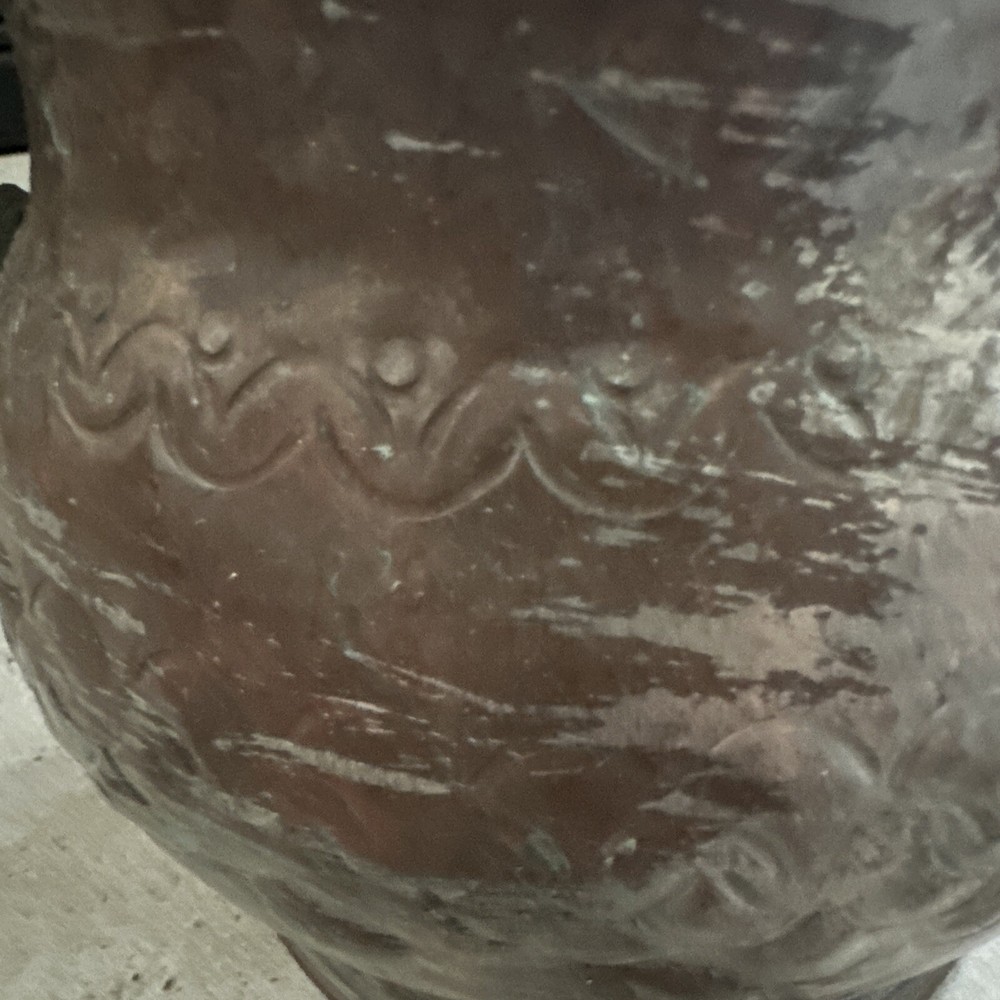 Antique Old Copper Decorative Bucket Planter