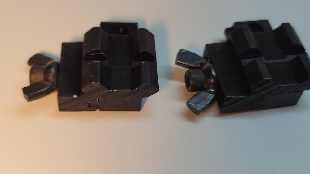 Quic-kee Flat Barrel 7/8" Hole Pattern Muzzleloader Quick Release Scope Bases