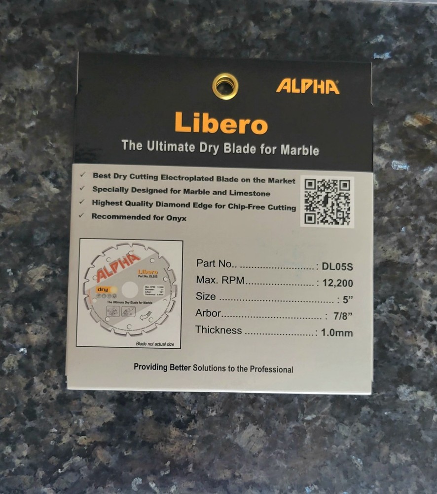 Alpha Libero 5" Blade For Marble
