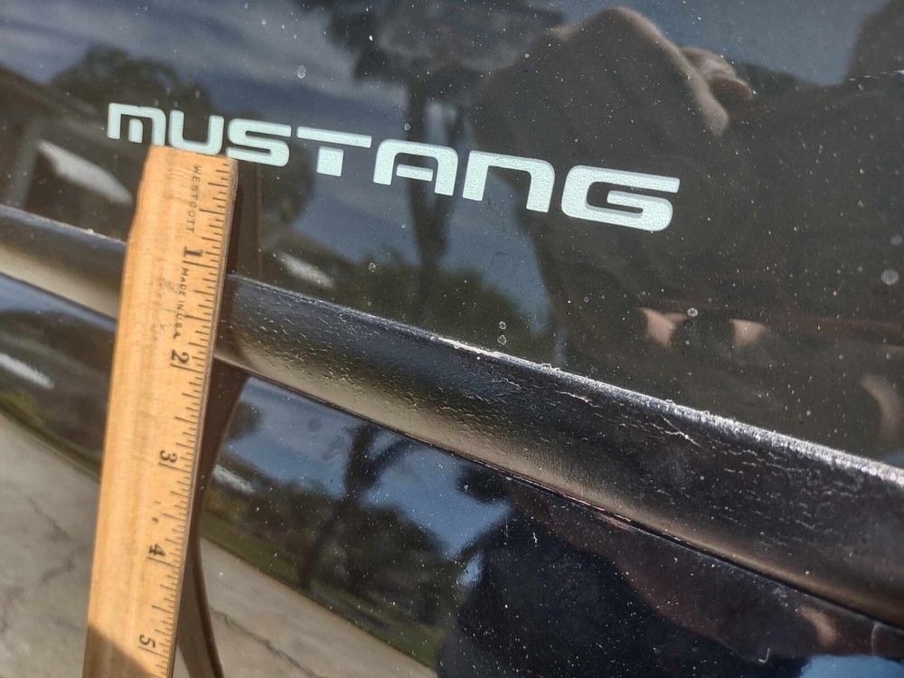 79-93 fox mustang quarter window sticker decals 4 pack !
