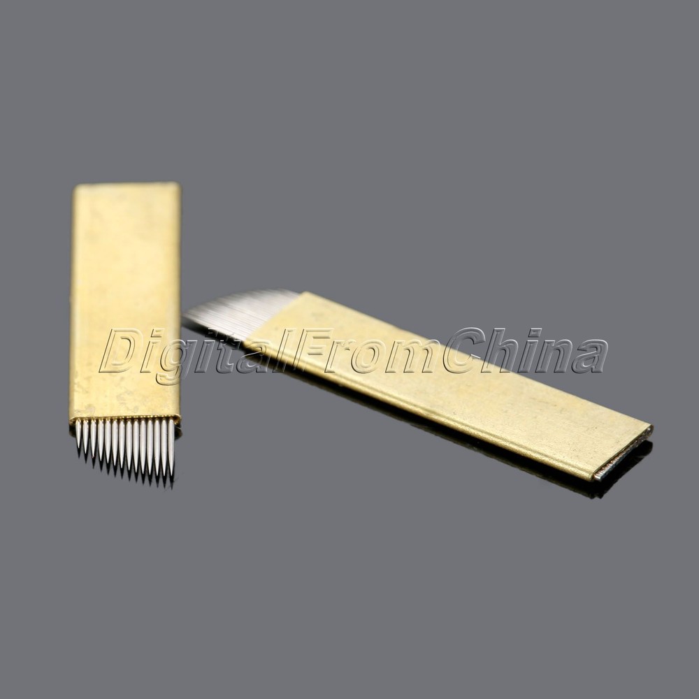 5Pcs Microblading Blades for Eyebrow Tattoo Permanent Makeup Manual Needles