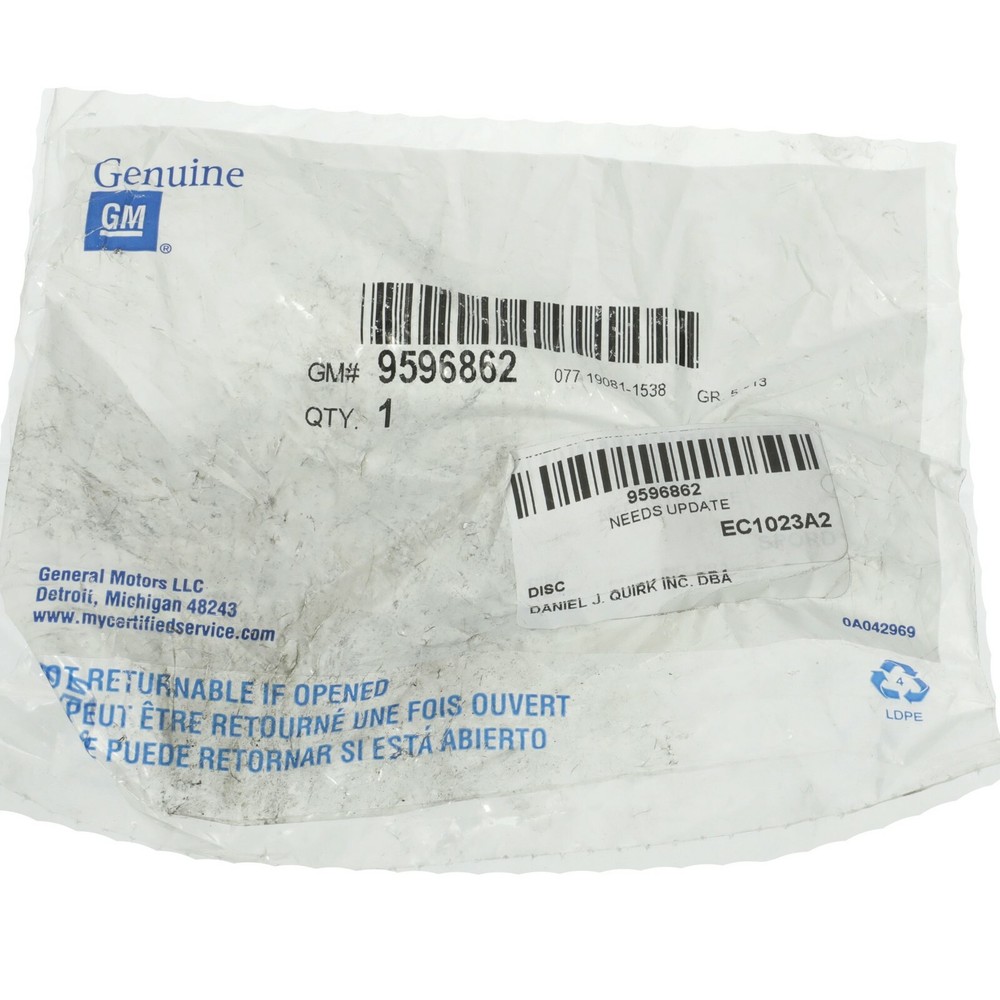 Genuine GM Nut 9596862