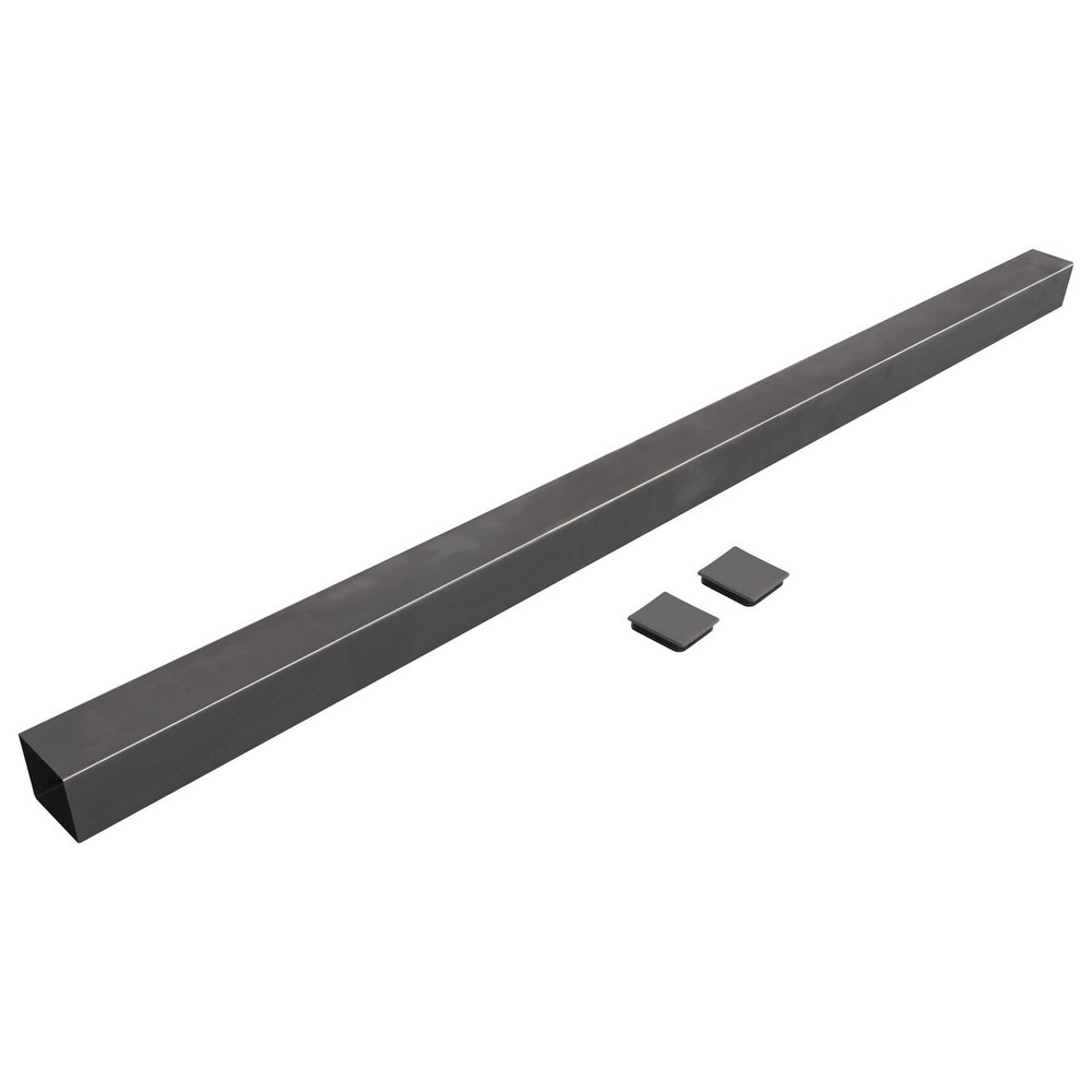 Steel Powder Coated RV Rear Bumper Standard 4" x 4" W/ Bumper Plug For RV Camper