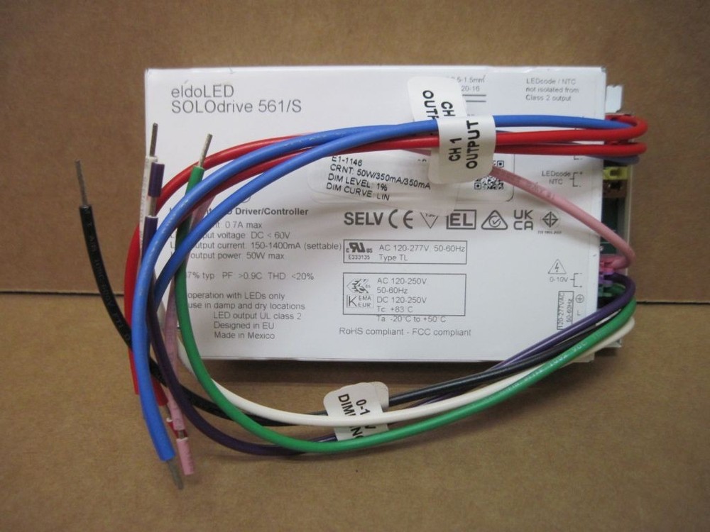 Usai Lighting 561/S Programmable Constant Current LED Driver 50W 0-10V Dimming