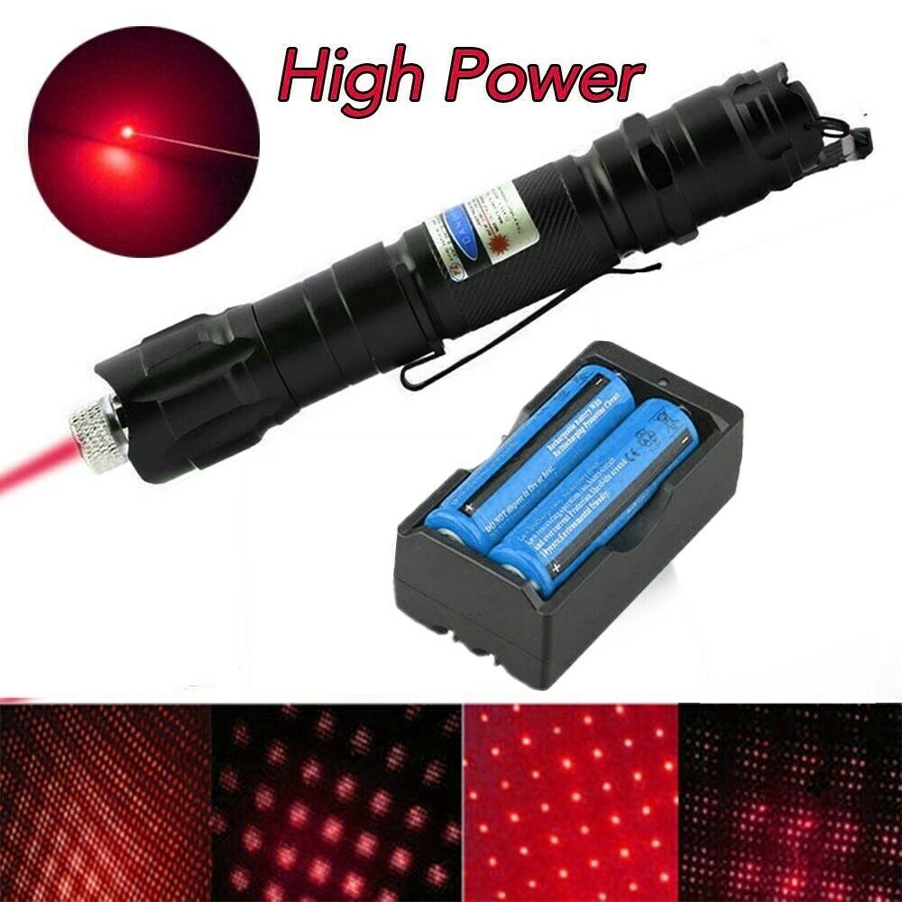 Red Laser Pointer Pen Lazer +2PCS Battery