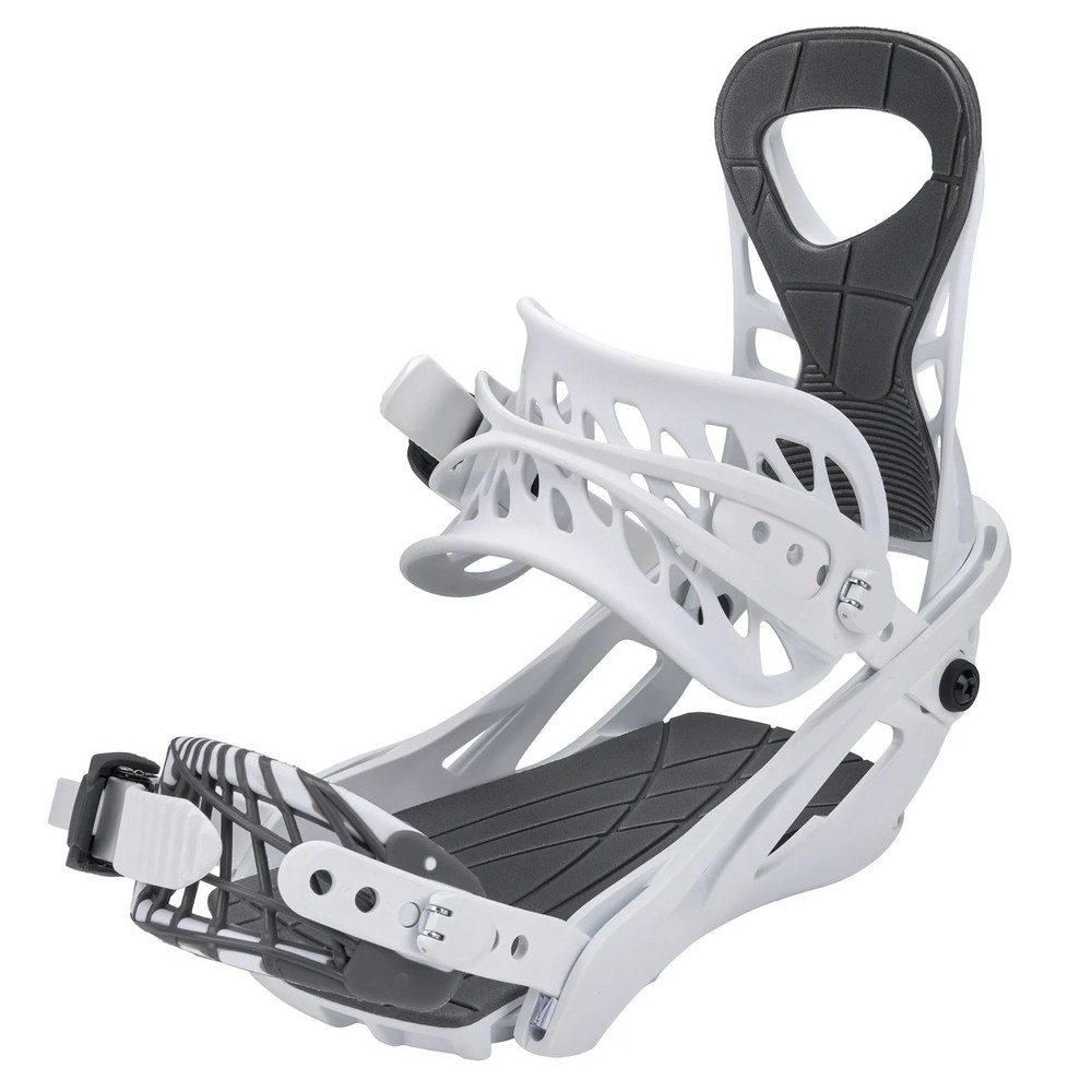 5th Element Covert 2 Men's Snowboard Bindings, White/Gray, Medium/Large MY26