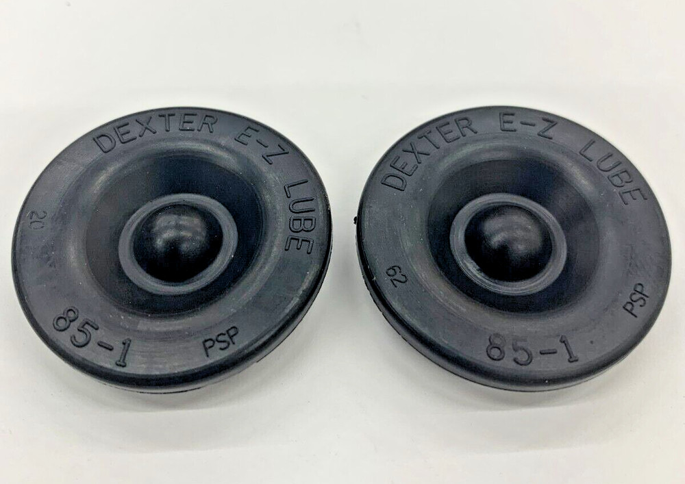 2 Pack GENUINE DEXTER EZ Lube Grease Cap Rubber Plug Rubber Insert Trailer Axle