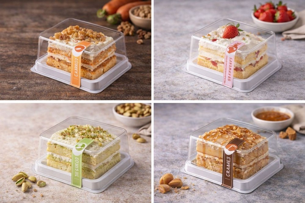 50 PCS ClearRoll Dessert Box 201