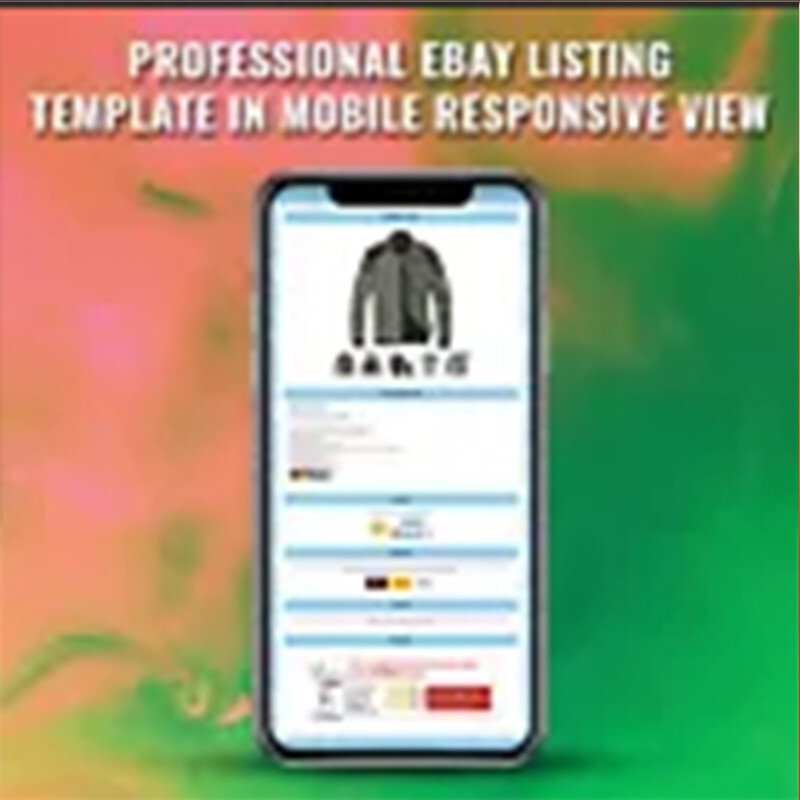 eBay Listing Template Responsive Mobile Design HTML Professional Design