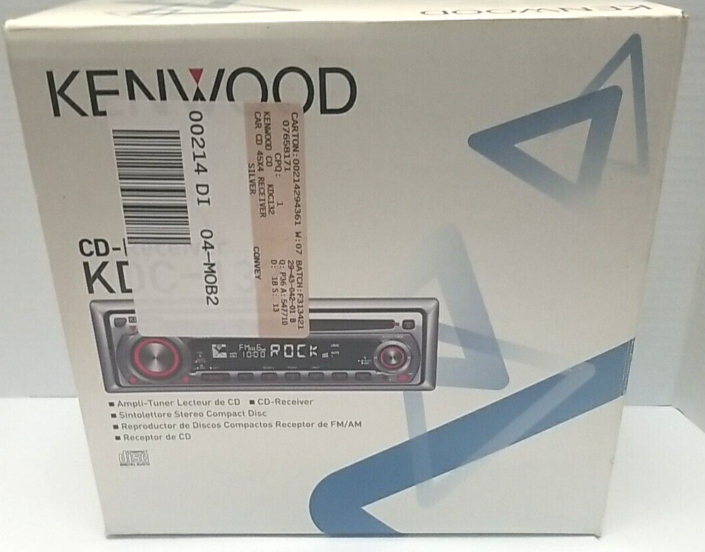 Kenwood KDC-132 CD Player in Dash Receiver-Open Box Never Installed