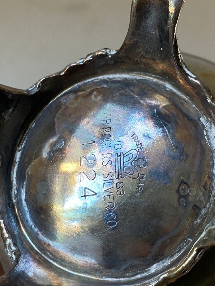 BROGERS SILVER CO cup saucer