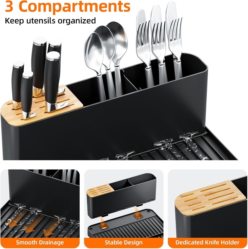 Large Dish Drying Rack Expandable Dish Racks Kitchen Counter Multifunctional