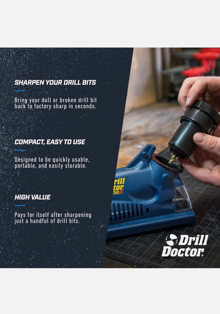 Drill Doctor DD350X Drill Bit Sharpener - Multicolor New In Box Never Used