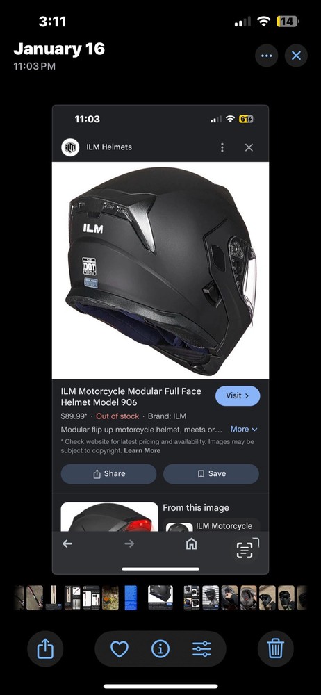 Motorcycle helmet