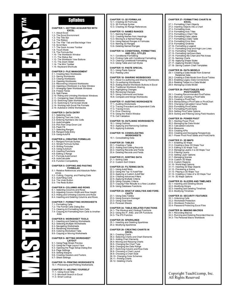 Learn EXCEL for Microsoft 365 DELUXE Training Tutorial Course & Reference Guide