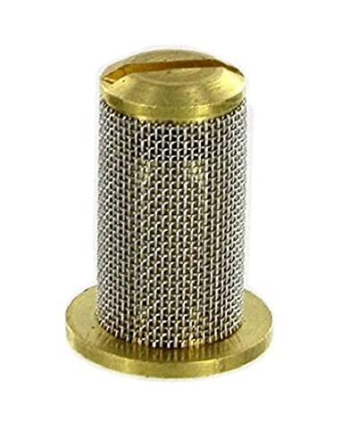 Teejet Brass Check Valve Tip Strainer w/ SS 100 Mesh Screen Opens @ 10 PSI