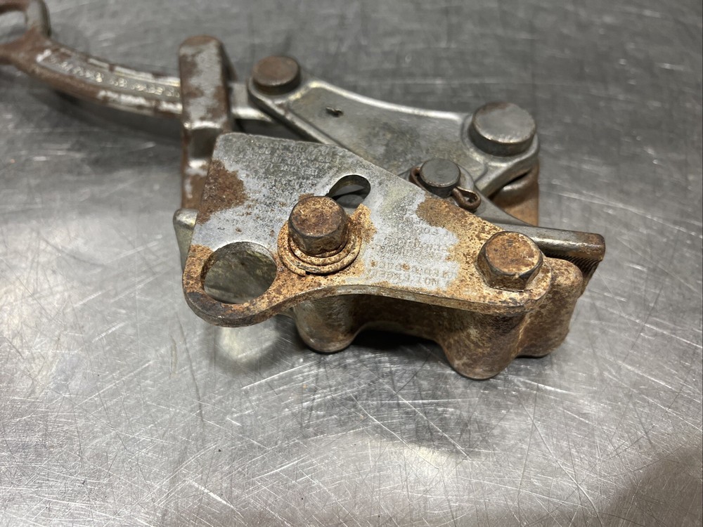 Vintage Klein Tools Grip Cable Wire Puller Cat 1685-31 / 7500LBS Used Surplus