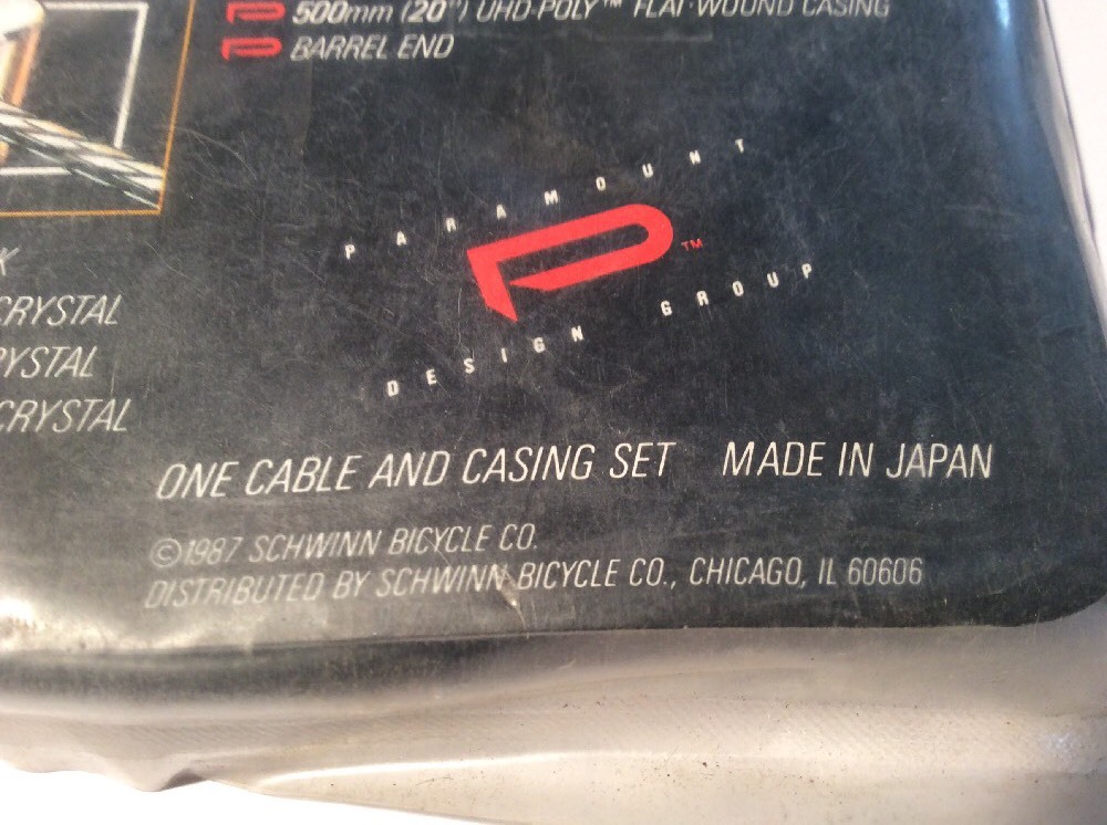 Paramount ATB Oversized Front Brake Cable And Lined Casing Black 17 982 Schwinn