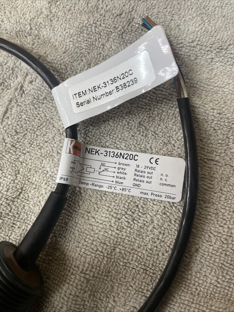 Kobold NEK-3136N20C Compact Conductive Level Switch