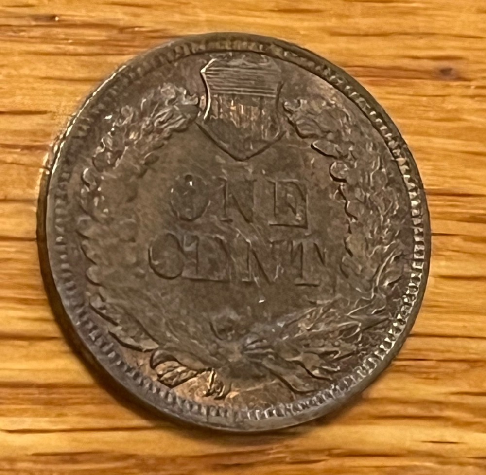 1908 Indian Head cent , brown uncirculated some red remaining