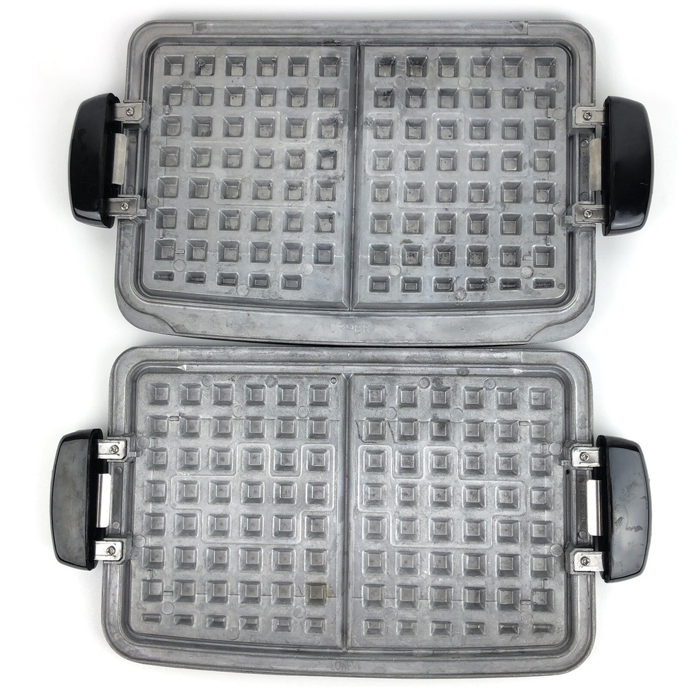George Foreman Evolve Grille Griddle Waffle Plates TSK-2610 #1 & #3 Upper Lower