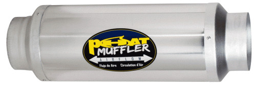 Phat Muffler, 10″ x 35″, Silver