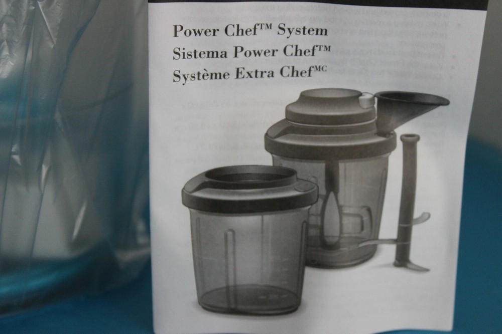 Tupperware POWER CHEF PRO System~Non-Electric Food Processor~Create with Ease~