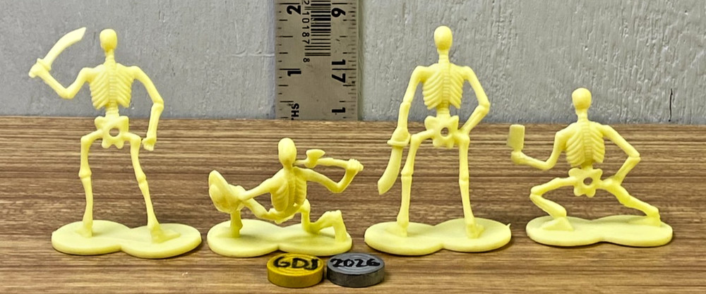 Walgreens Skeleton Army Men 2" Plastic Figures 13Pc -GDJ-P-959