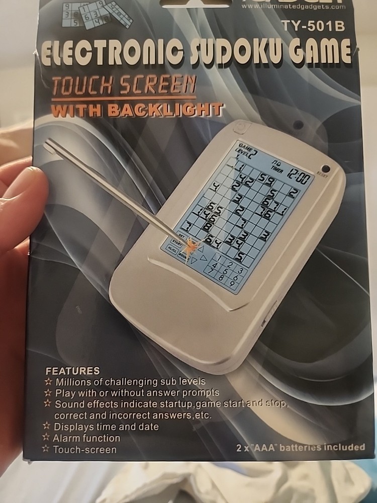NEW OPEN BOX iGadget Electronic Sudoku Game TY-501B Backlit Handheld Puzzle