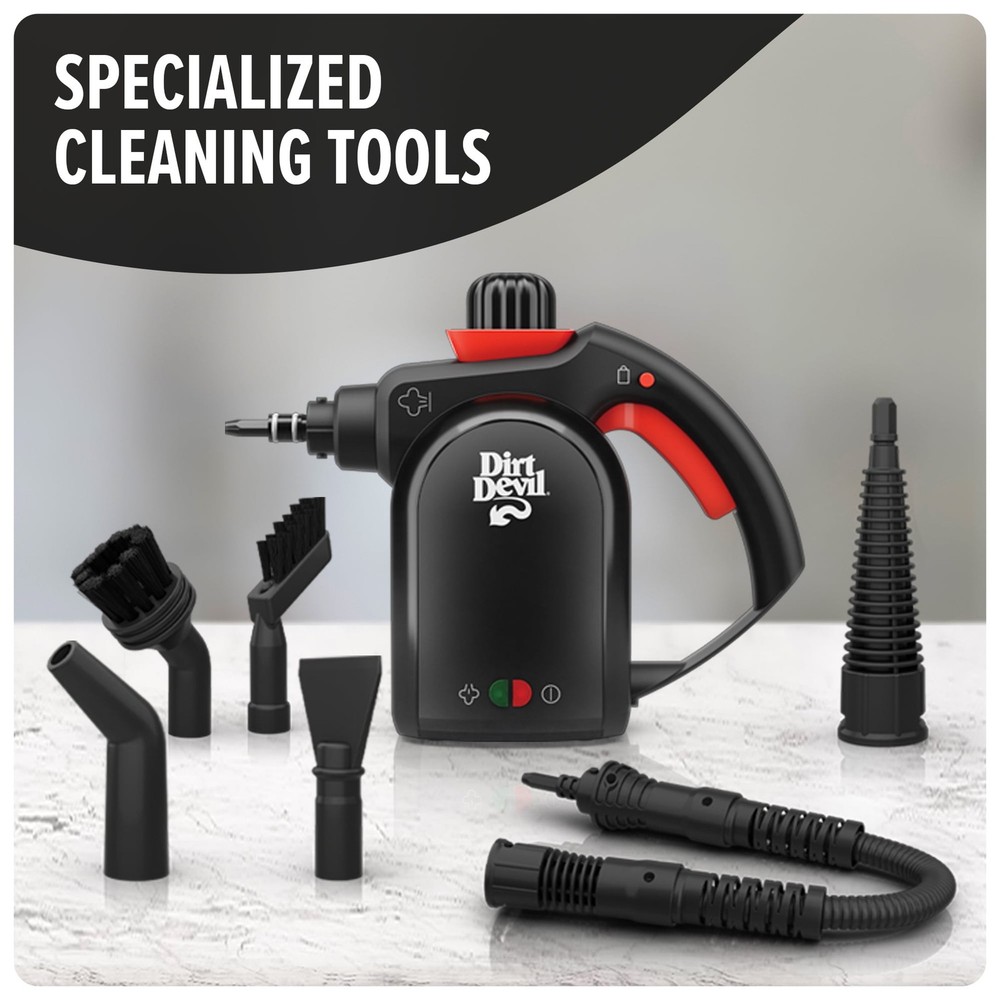 Dirt Devil Handheld Portable Steam Cleaner for Tile, Grout, Windows, Bathrooms