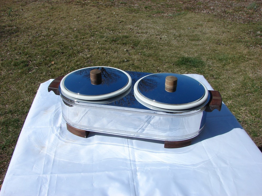 1934 Manning Bowman Buffet Server!! Complete!!