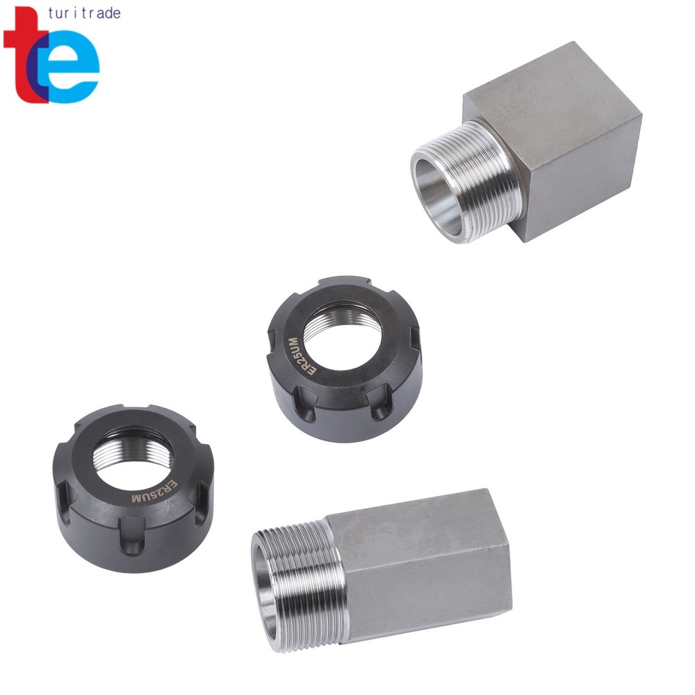 ER-25 Hex & Square Collet Blocks with Hardened Steel Construction