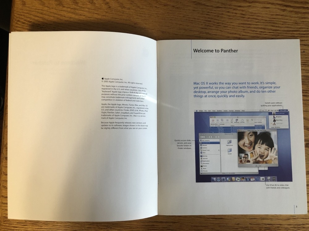 Welcome to Mac OSX Panther Manual
