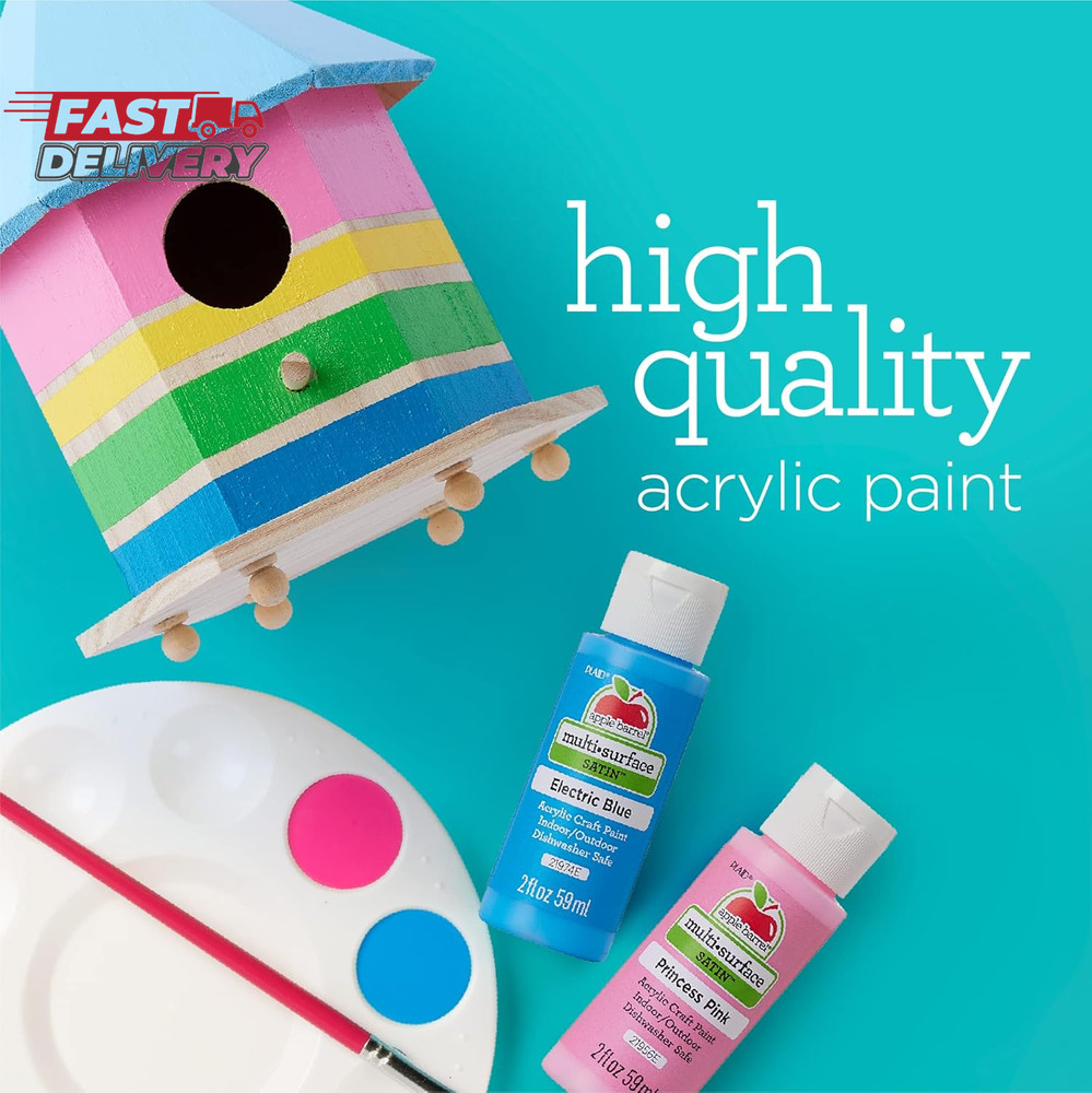 Apple Barrel Multi Surface Acrylic Paint, 2 Oz, Black 2 Fl Oz