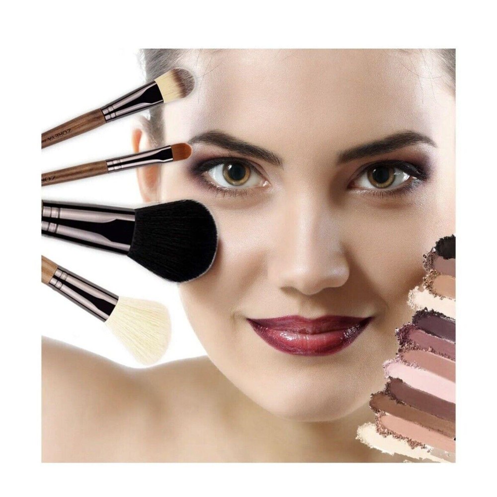 Makeup Brush Sets ,15pcs Unique Walnut Makeup Brushes with Nobility