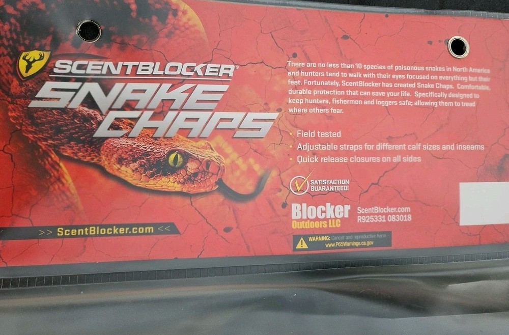 Blocker Outdoors Snake Chaps - Buckskin - Regular