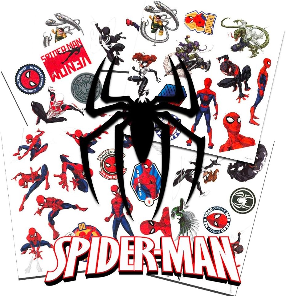Spider-Man Temporary Tattoos - 50 Tattoos per Package!