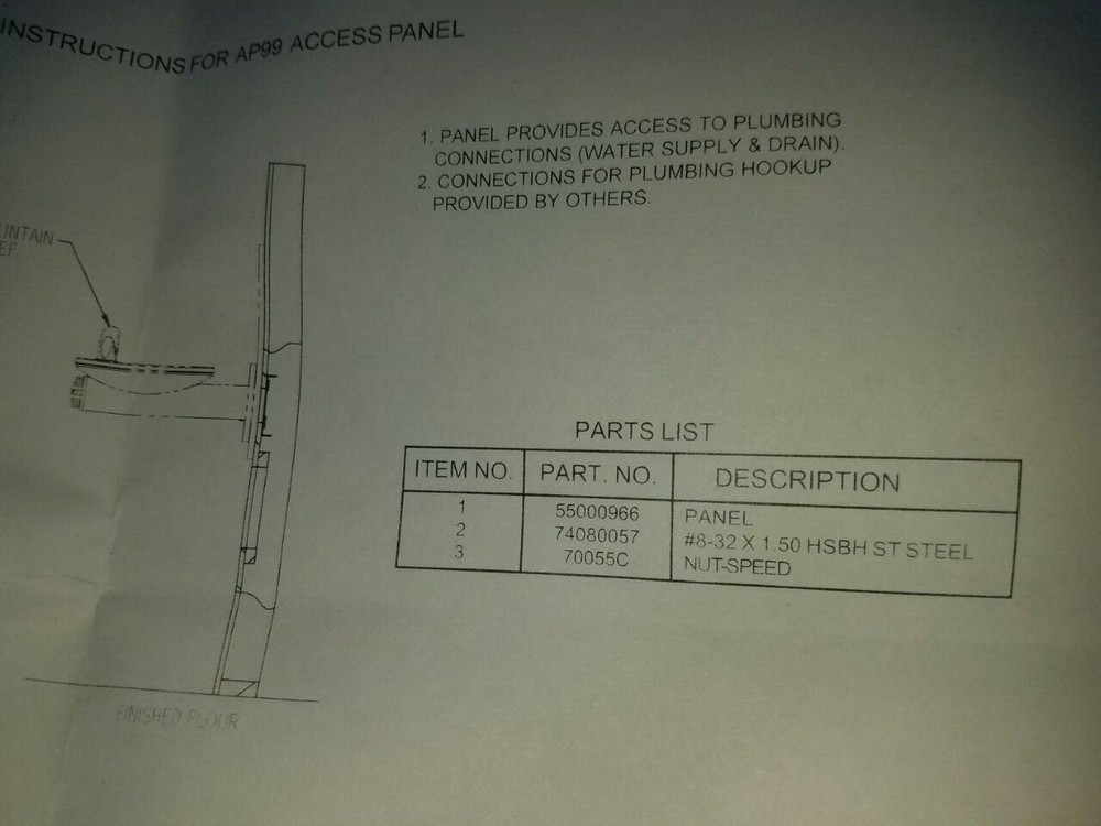 Elkay AP99 Access Panel 9" x 9" x 6"