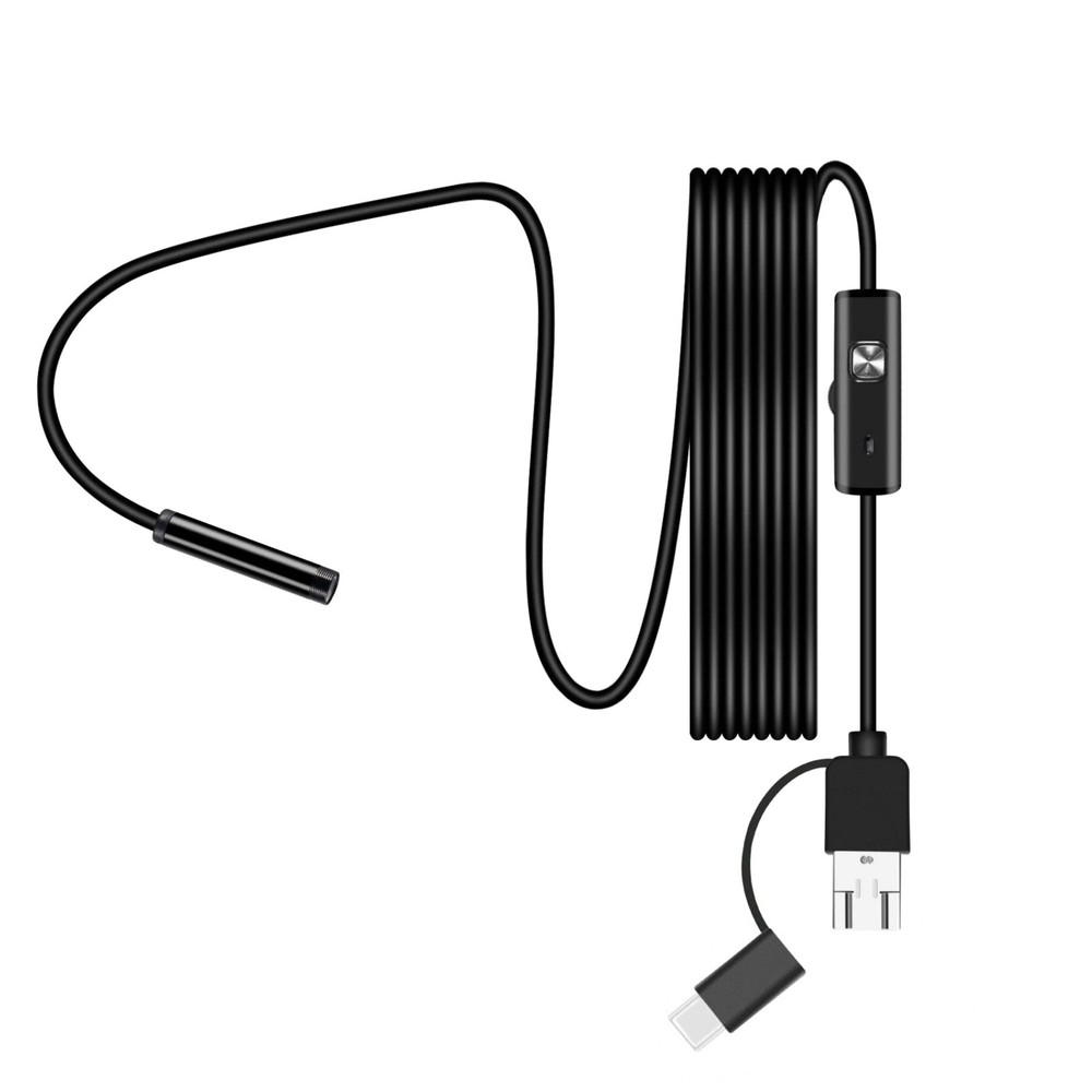 2M 6 LED Borescope Endoscope Camera for Android USB Type-C 7mm HD Waterproof