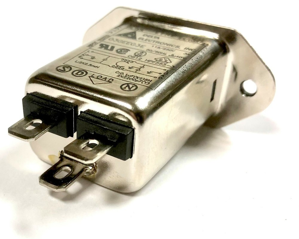 03GEEG3E DELTA AC Power Entry Module 250v EMI FILTER NEW!~