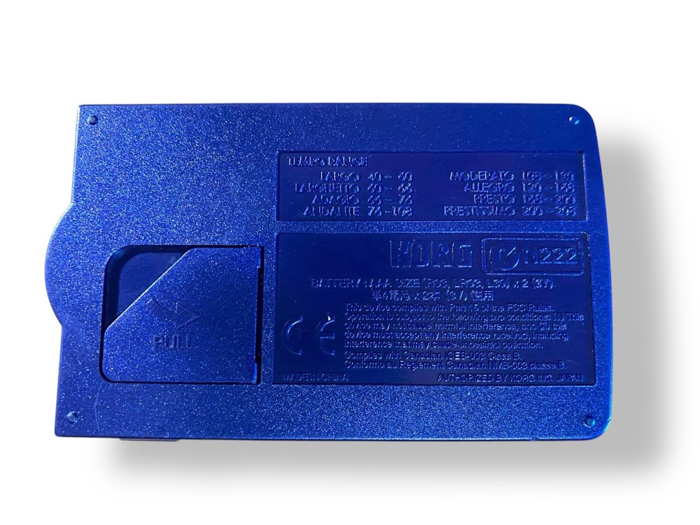 Korg MA-30 Compact Digital Pocket Metronome Blue - Tested - WORKING