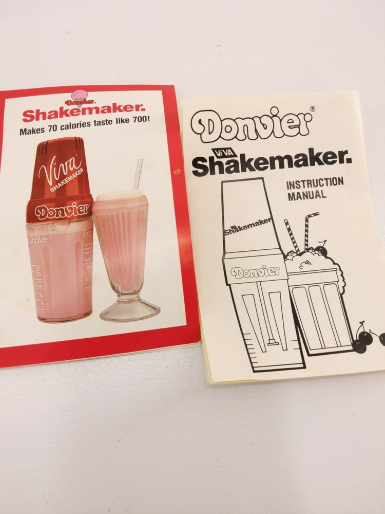 Donvier ViVA Shake Maker Liquid Processor Frappe Thin Shakes Diet Model 20