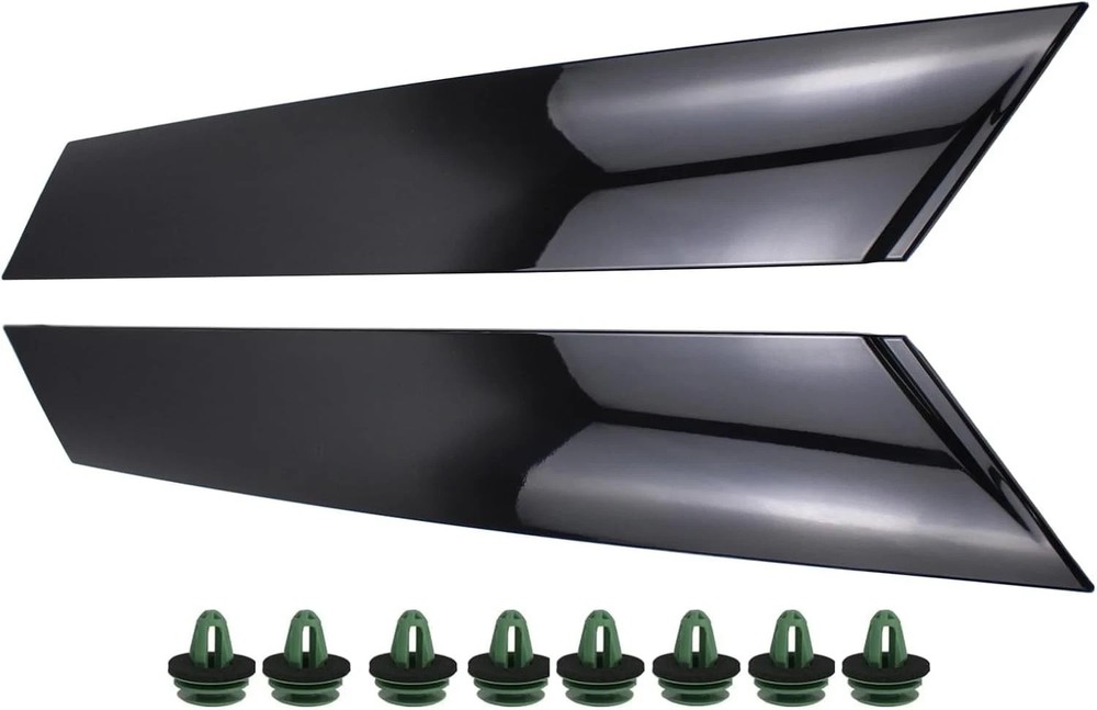 Pair Glossy Black Front Windshield Post Trim A Pillar Molding Cover for Mini ...