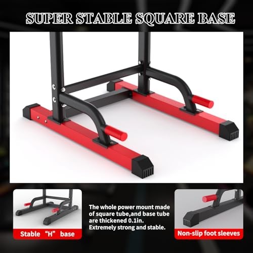 Power Tower Dip Station, Multi-Function Assistive Trainer Pull Up for T05AXX