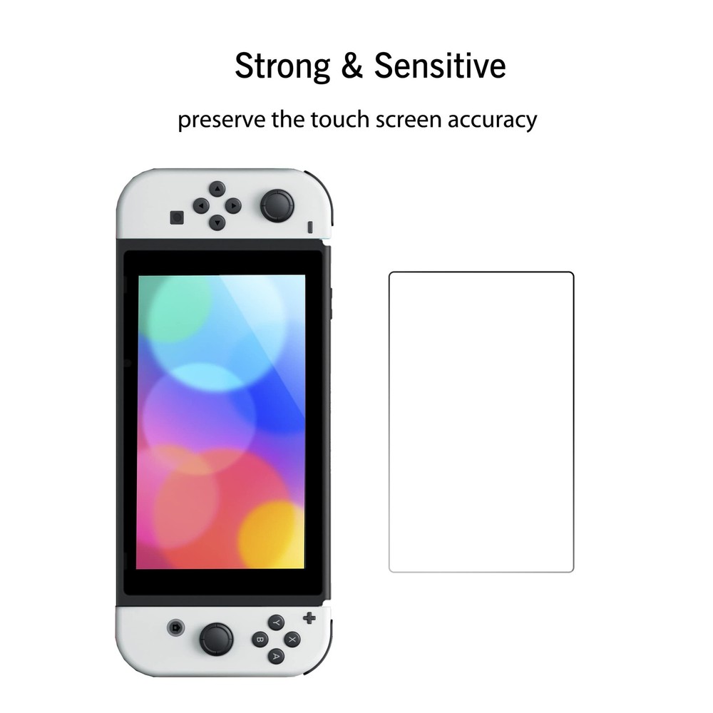 Nintendo Switch OLED 2021 Screen Protector 2 Pack 7 Inch Cristal Templado