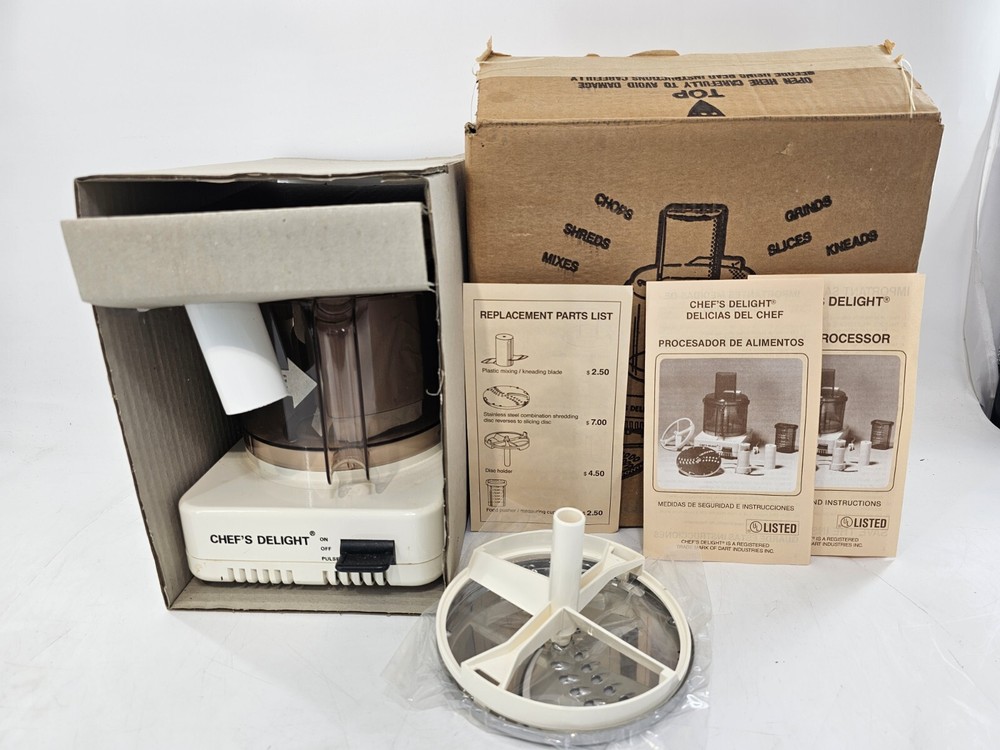 CHEF'S DELIGHT Food Processor Made in Germany w/ Accessories