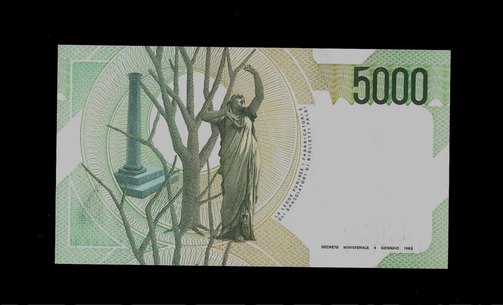 Italy | 5000 Lire | 1985 | P#111 | UNC